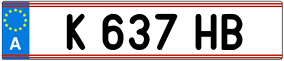 Trailer License Plate